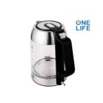 One Life Kettle Glass & stainless steel 1.7 Liter EKC1805GS-2200-Watt amara onlinestore