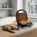 One Life Sandwich Maker, Waffle, Grill 800-Watt SM33SI-Stainless - Image 3