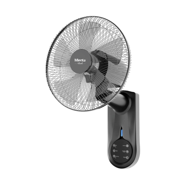 Mienta Wall Fan With Remote 18 Inch WF50238A- Black