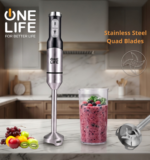 One Life Hand Blender,1300W, 5-Speed, Hb1300B -Stainless - Image 2