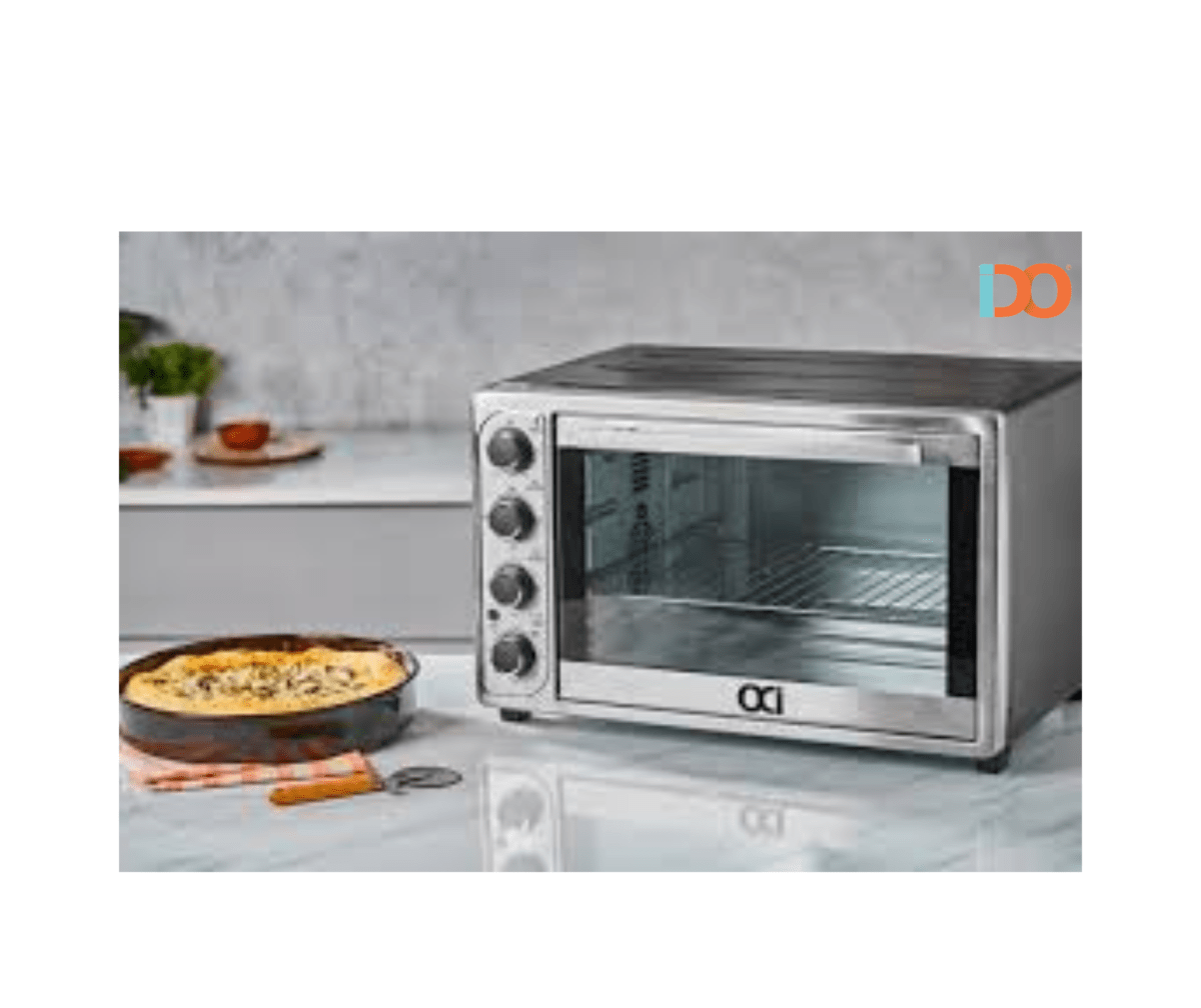 ⁦فرن IDO الكهربائي وشوية ، 50 لتر-2000 W-TO50DG-SV- فضي⁩ - الصورة ⁦2⁩