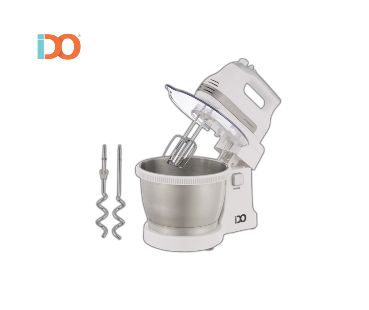 مضرب بيض بالعجان اي دو، وعاء 3.5 لتر 500 واط، MB500-WH - أبيض - Image 2