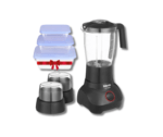 خلاط مينتا 700 واط 2 مطحنة مع هدية مجانية، BL1291G - أسود