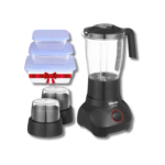 خلاط مينتا 700 واط 2 مطحنة مع هدية مجانية، BL1291G - أسود
