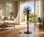 ⁦One Life Stand Fan, 18 Inch, 6 Feathers, Sf319-D-Remote Control⁩ - الصورة ⁦3⁩