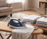 ⁦One Life, Steam Iron, 2400W, Ceramic Base, ST270R-White * Blue⁩ - الصورة ⁦2⁩