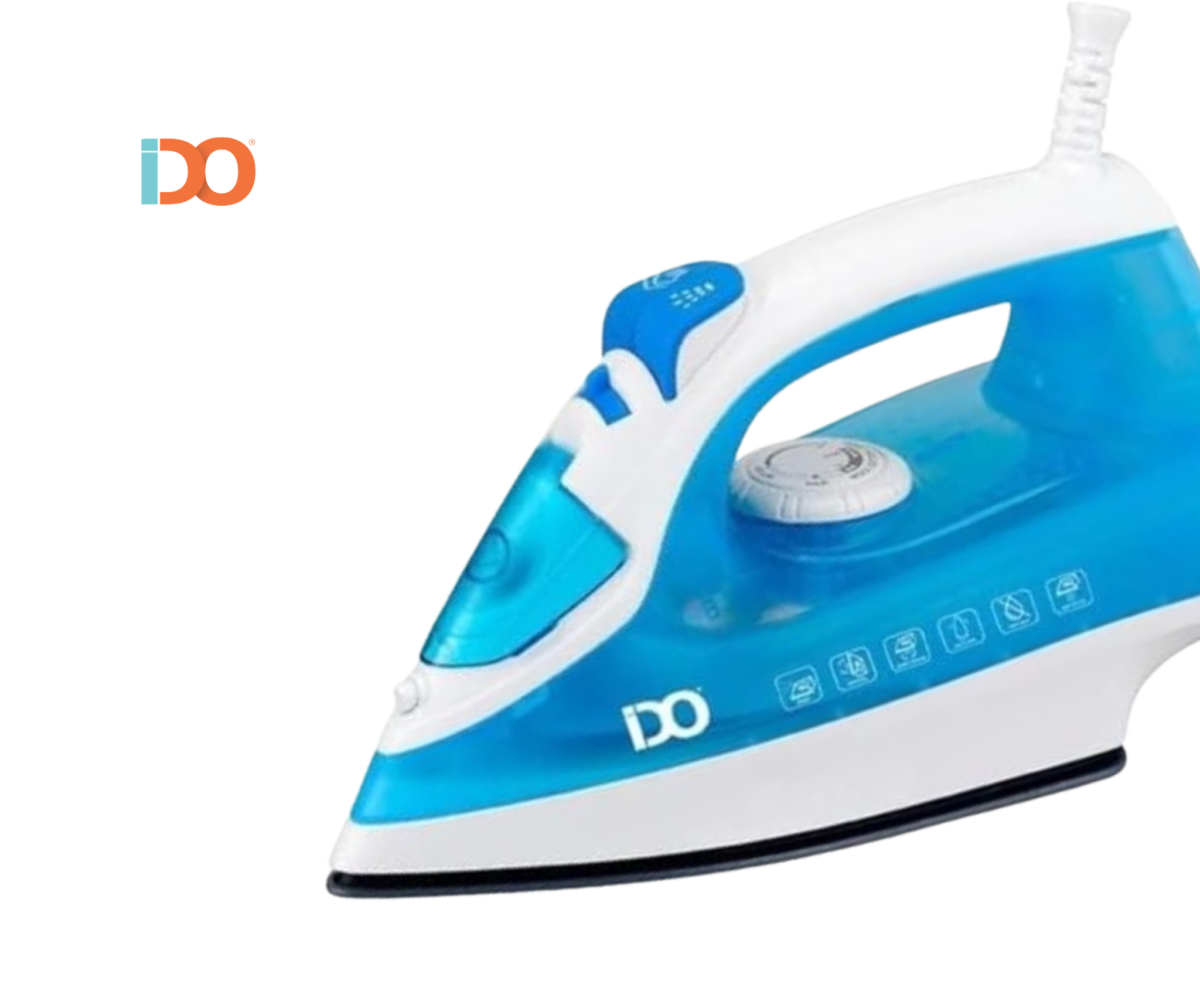 IDO Steam Iron, 2200-Watt, Si2200-Bwh -White Blue - Image 2
