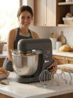 One Life Stand Mixer Digital, 8L,1800W, double hook, KM200DG- gray - Image 2