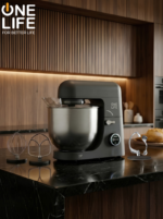 One Life Stand Mixer Digital, 8L,1800W, double hook, KM200DG- gray - Image 4