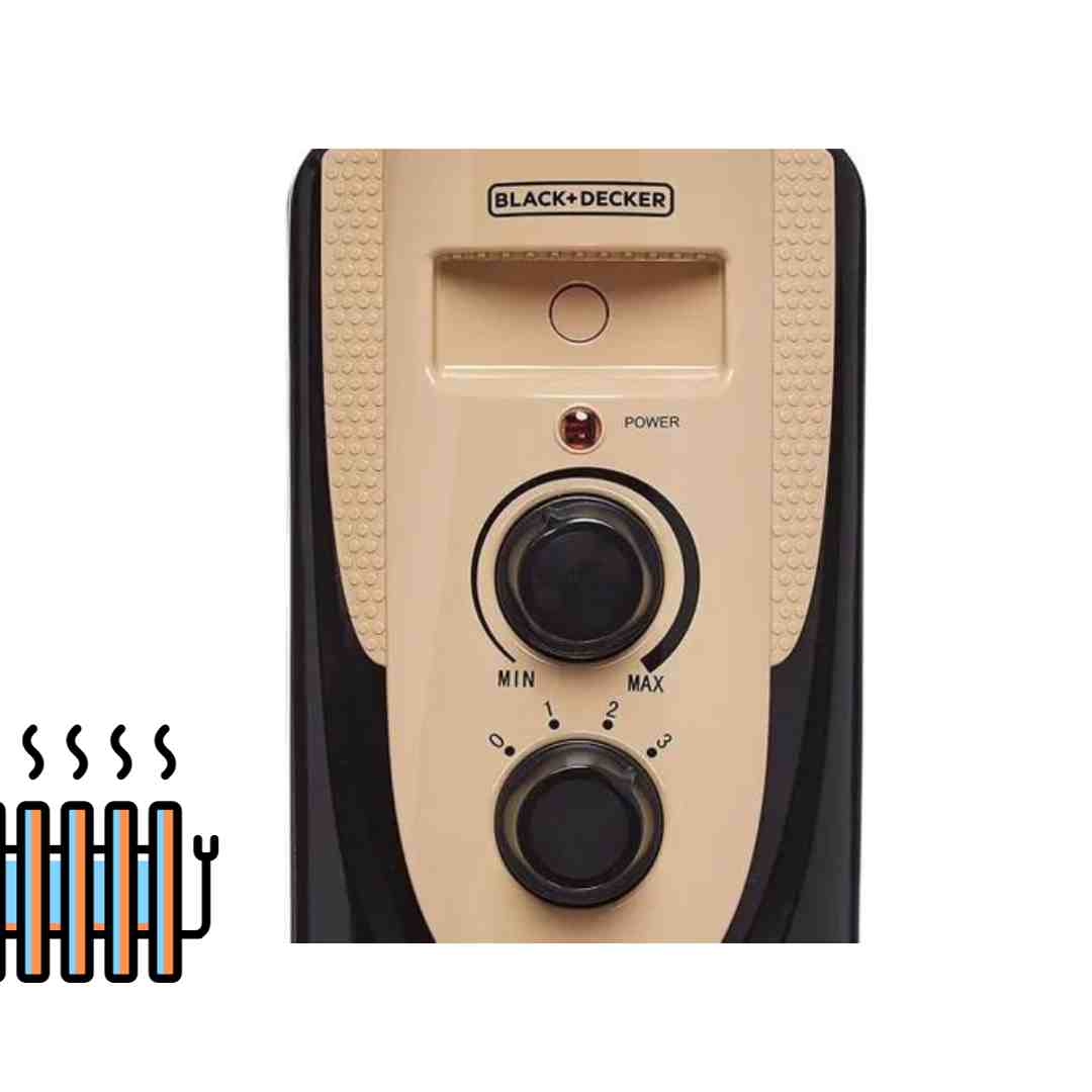 Black & Decker Oil Radiator Heater 1500 W OR070D-B5- Black amaraonlinestore (2)