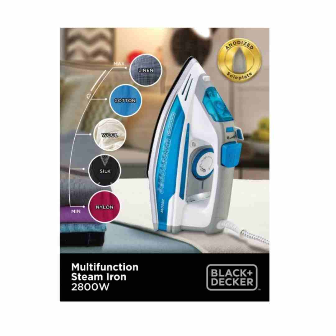 Black & Decker Steam Iron 2800-Watt X2800- Multicolor amara onlinestore (1)