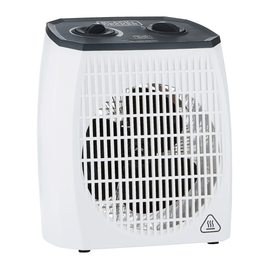 Black+Decker Fan Heater Electric 2000 Watt White – HX310 - Amara