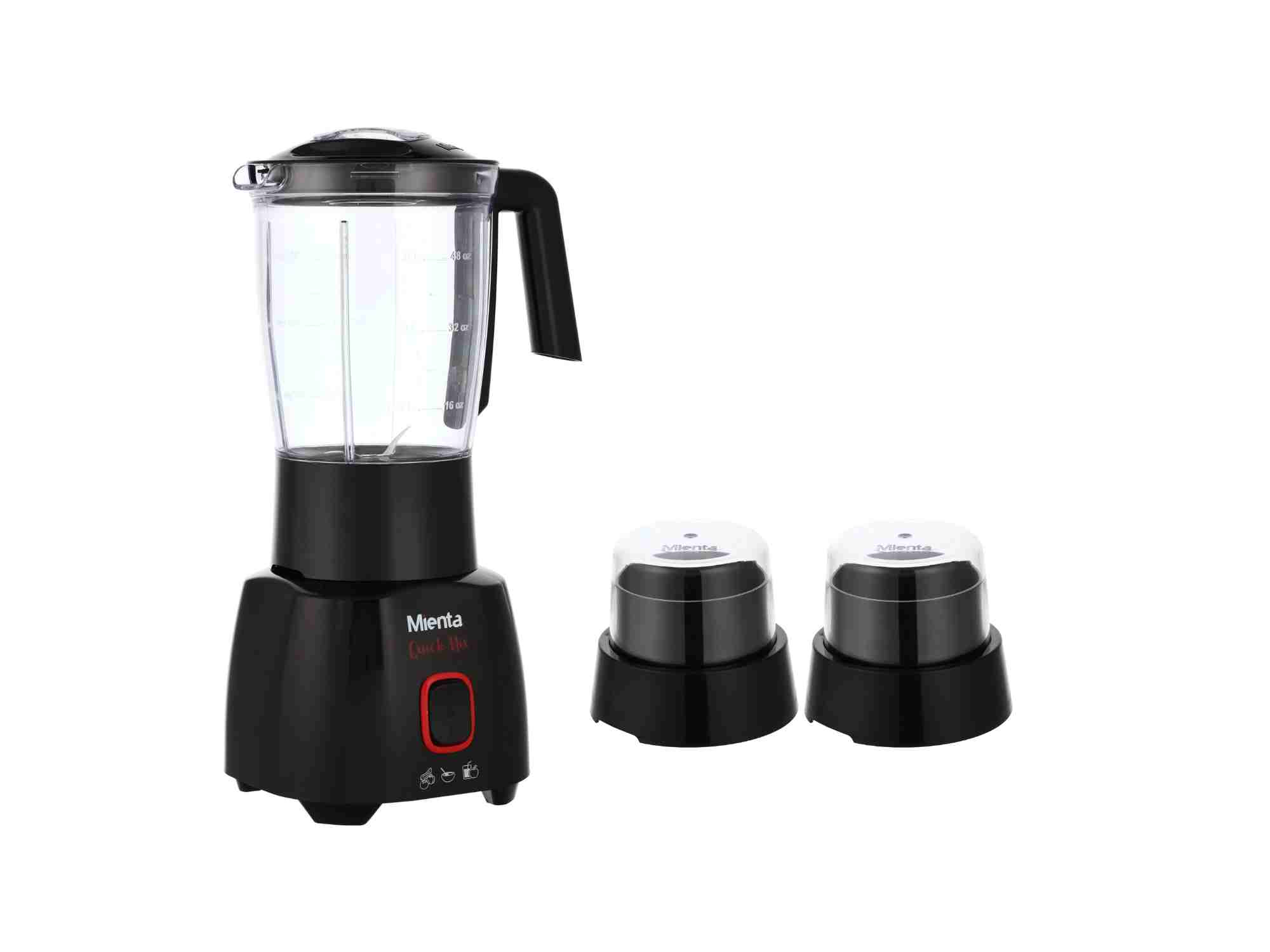Mienta Blender 400W 1.75 Liter BL1361B- Black With 2 Grinder amara onlinestore (2)