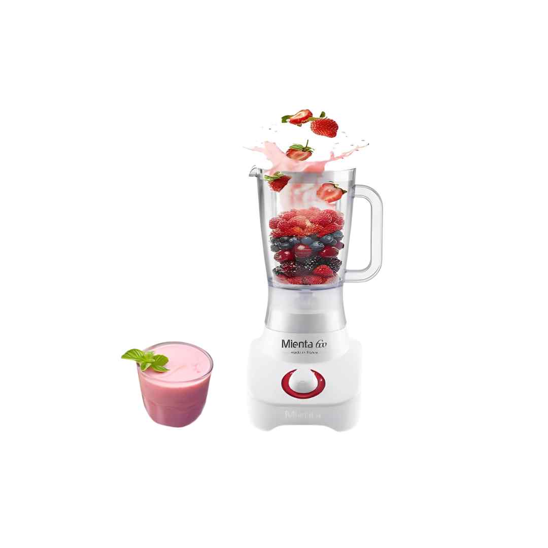 Mienta Blender 600 Watt With 2 Mill BL1221A- White amara onlinestore (1)