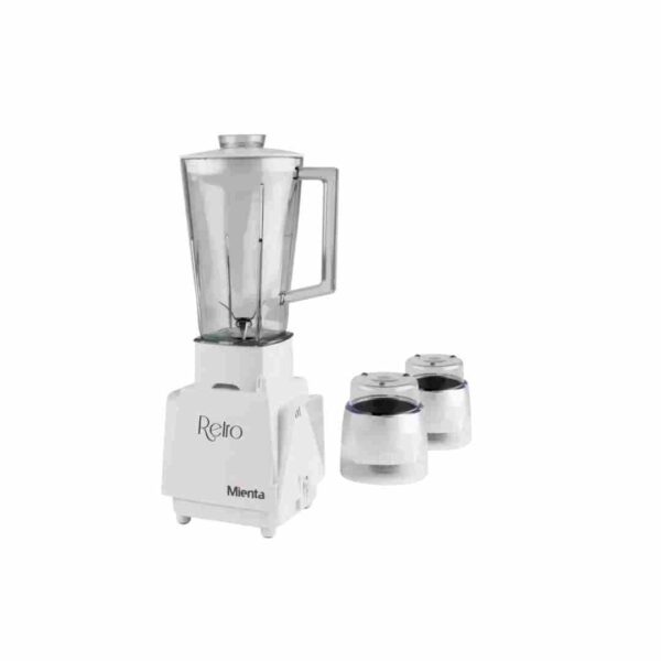 Mienta Electric Blender whit Grinder 450-watt BL-242-White