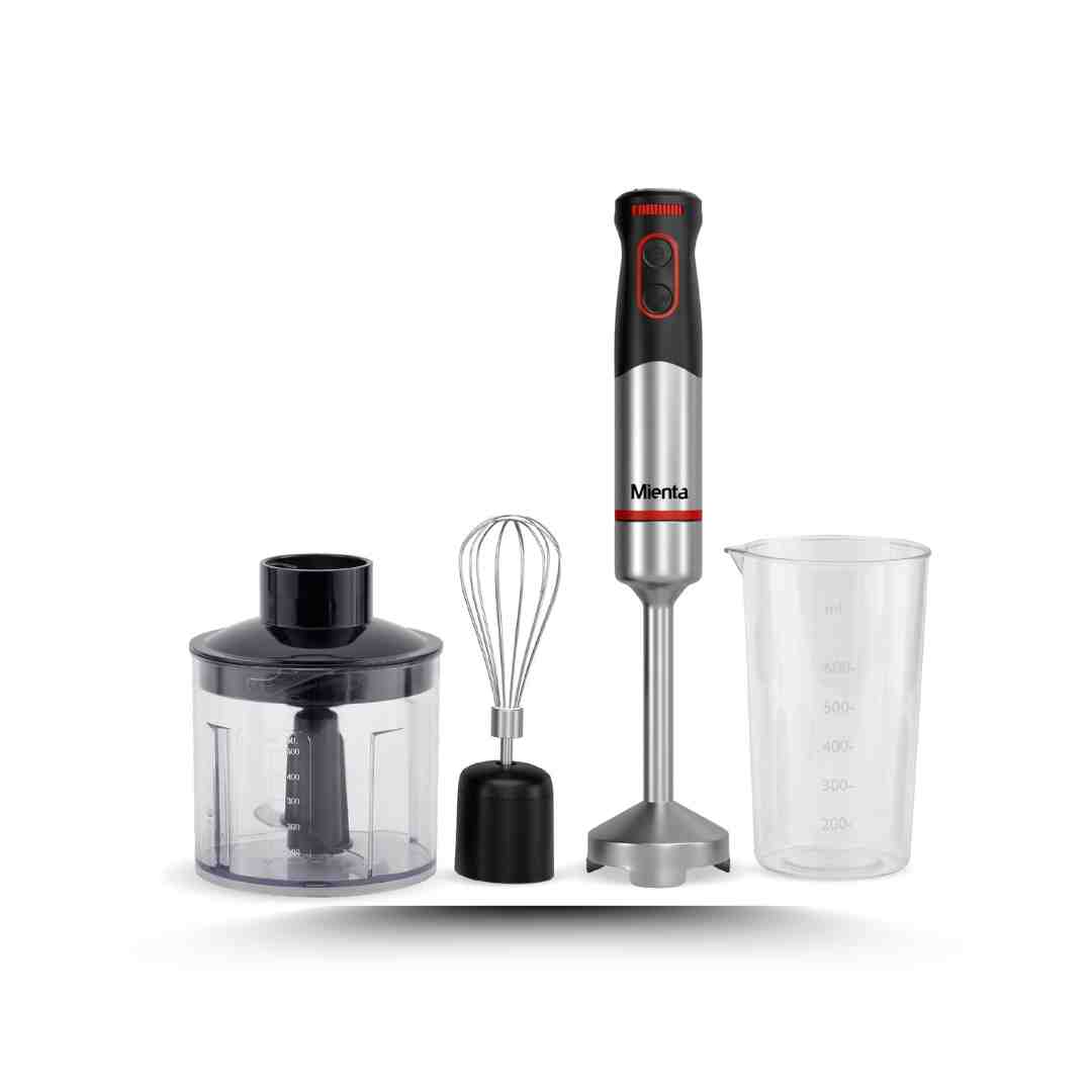 Mienta Hand Blender 1000-watt 3 in 1 HB111038A - Black Silver- amara onlinestore