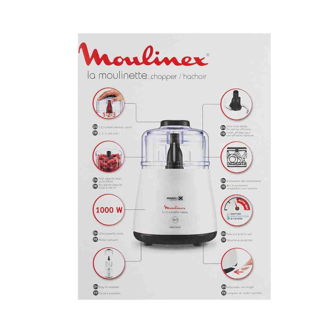 Moulinex Chopper moulinette DPA141 1000 Watt - White amara onlinestore