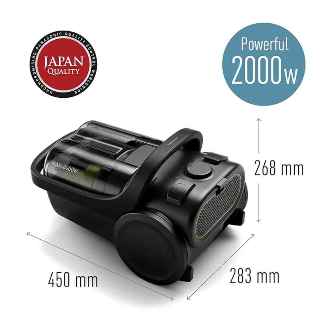 _Panasonic Bagless Canister Vacuum MC-CL605 2000 Watt - Black amara onlinestore