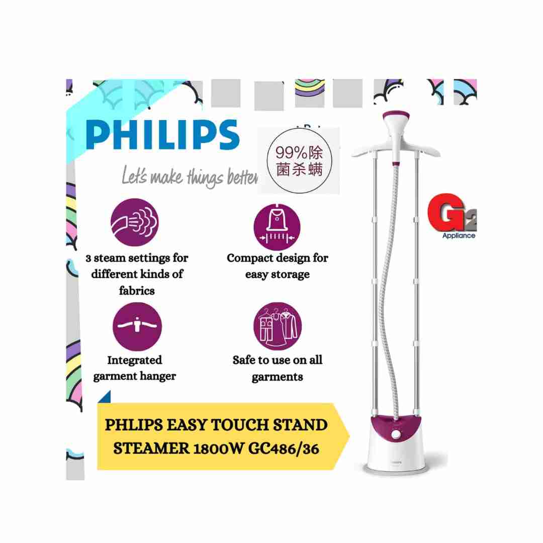 Philips Stand Garment Steamer Vertical Easy Touch GC48636 amara Kenwood (2)