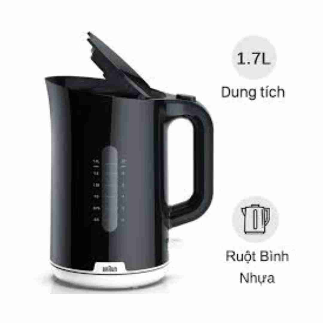 •Braun Electric Water Kettle 1.7 Liter 2200-watt WK1100BK - Black amara onlinestore (2)