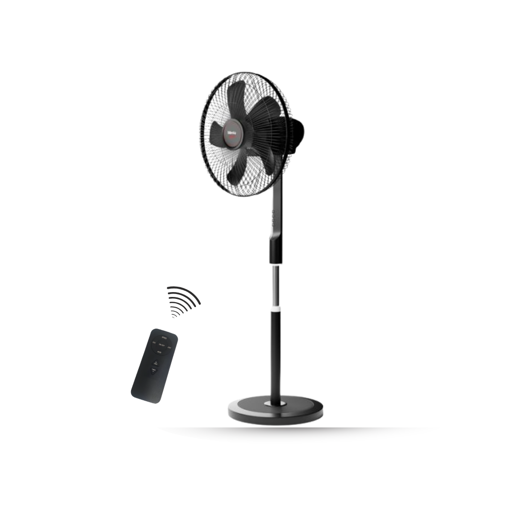 Mienta Stand Fan Storm 18 inch with Remote- SF351238A - Black amara onlinestore (1)