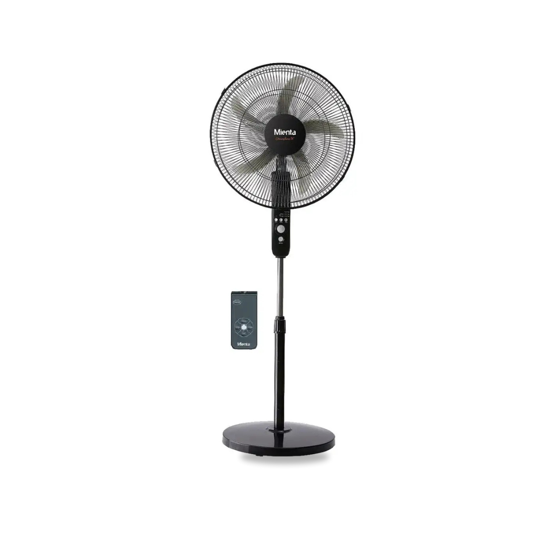 Mienta Stand Fan-18 Inch- 3 Speeds Remote Control SF351038A-Black amara onlinestor (1)