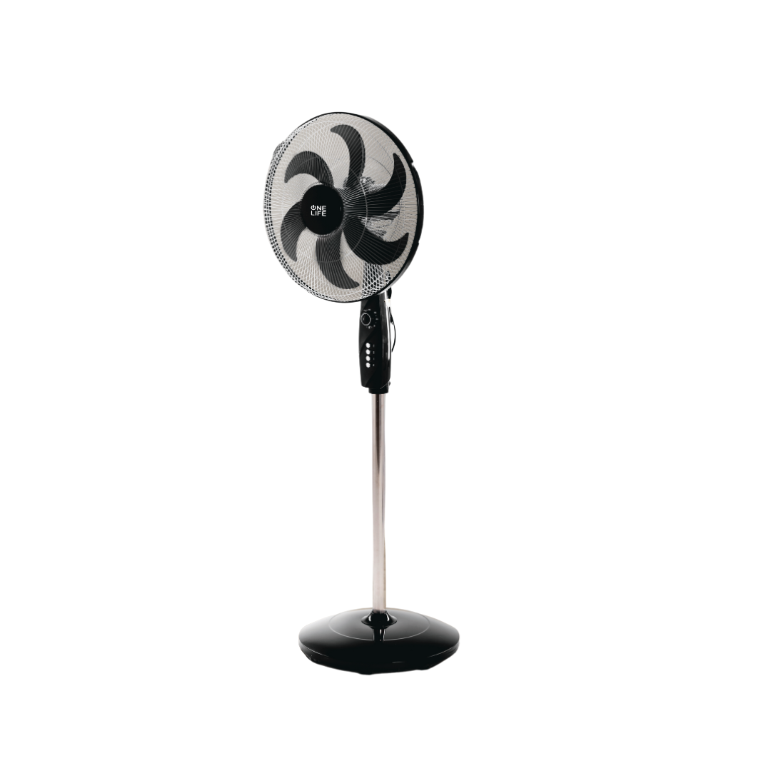 One Life Stand Fan 18 Inch 6 Blades -SF318B-Black amara onlinestore (1)